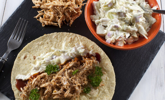Wrap med bbq-kylling