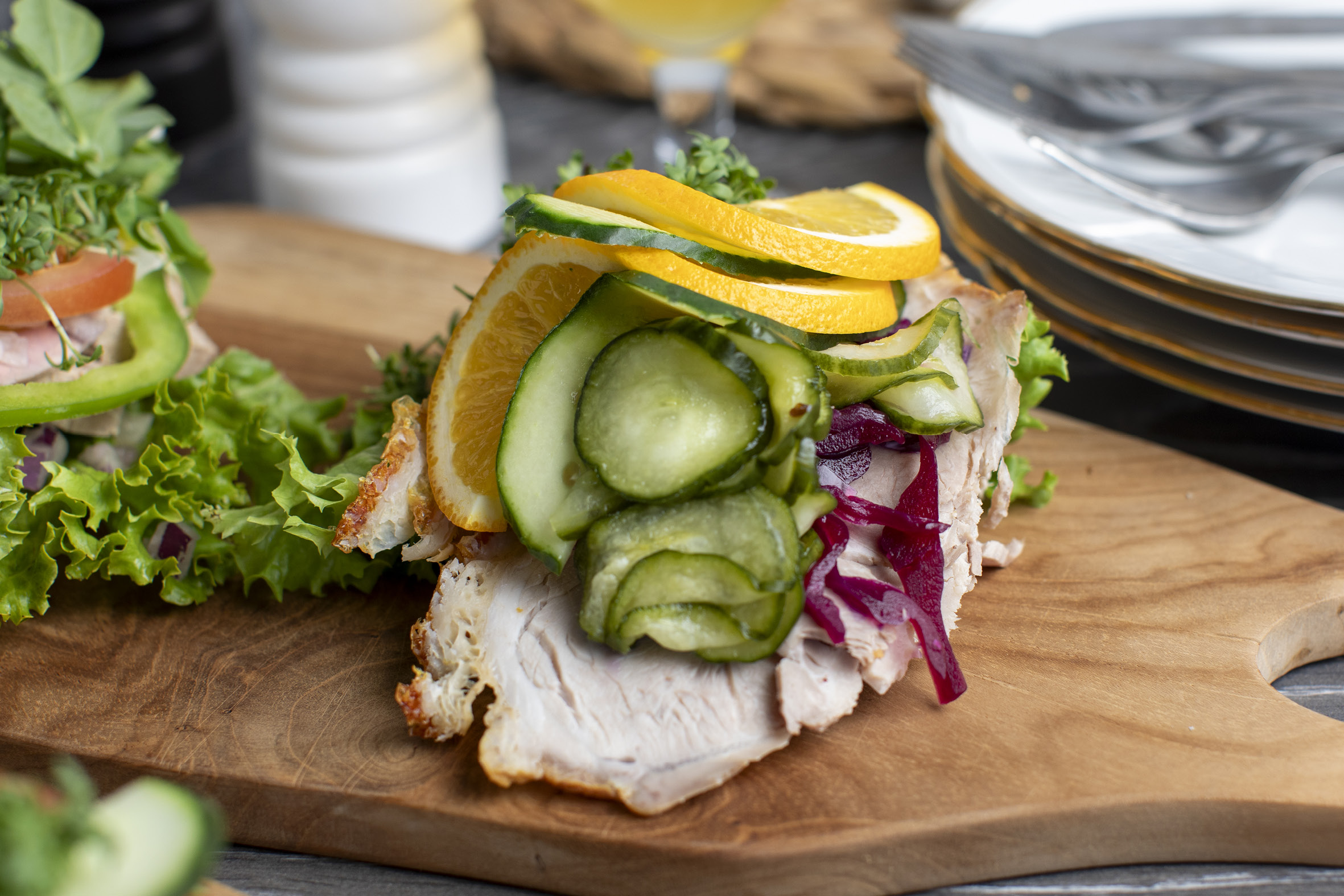 Skal du bruge et godt stykke smørrebrød, uanset om det håndmad eller et stykke i luksusklassen så er vi klar hos Slagteren på Suensonsvej i Frederikshavn.